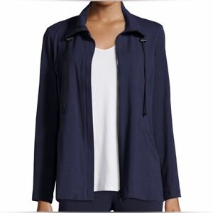 Eileen Fisher midnight Blue zip up Jacket